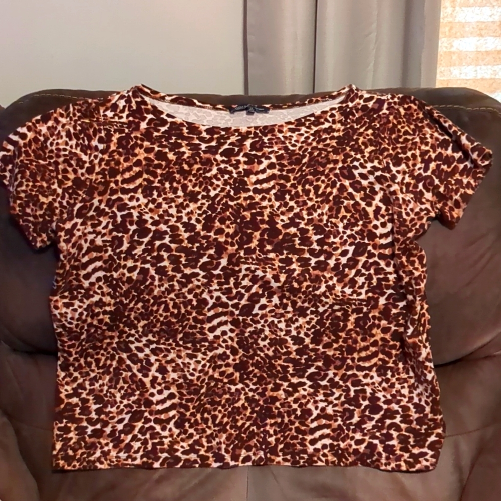 Women's plus size Jones New York Signature woman animal print